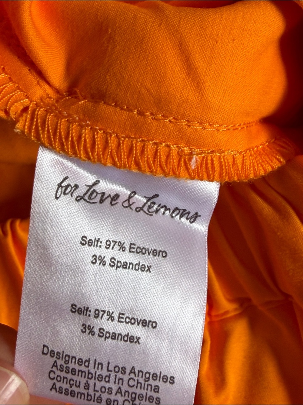 For Love and Lemons Clementine A-Line Midi Skirt in Orange, NWT, Size M - Picture 5 of 8